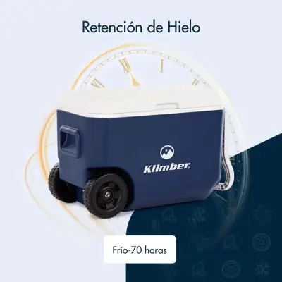 Cooler con ruedas azul 38L - miniatura 3