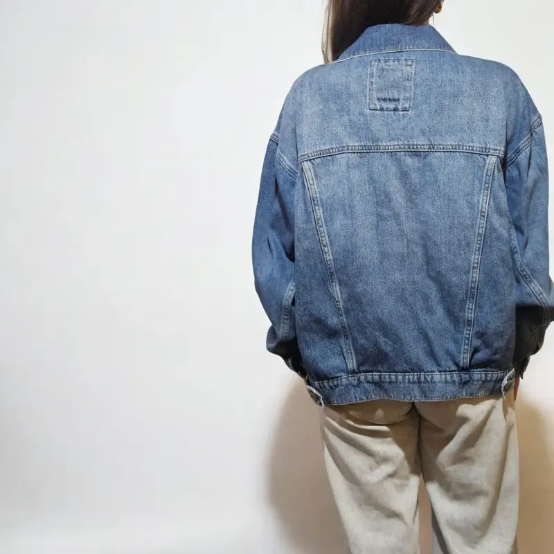 Chaqueta de mezclilla azul