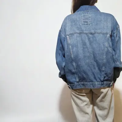 Chaqueta de mezclilla azul - miniatura 1