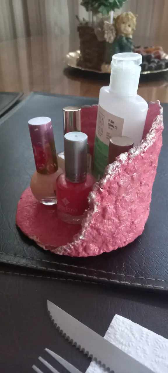 Objeto decorativo rosa hecho a mano - 6