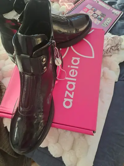 Botines negros brillantes Azaleia - miniatura 1