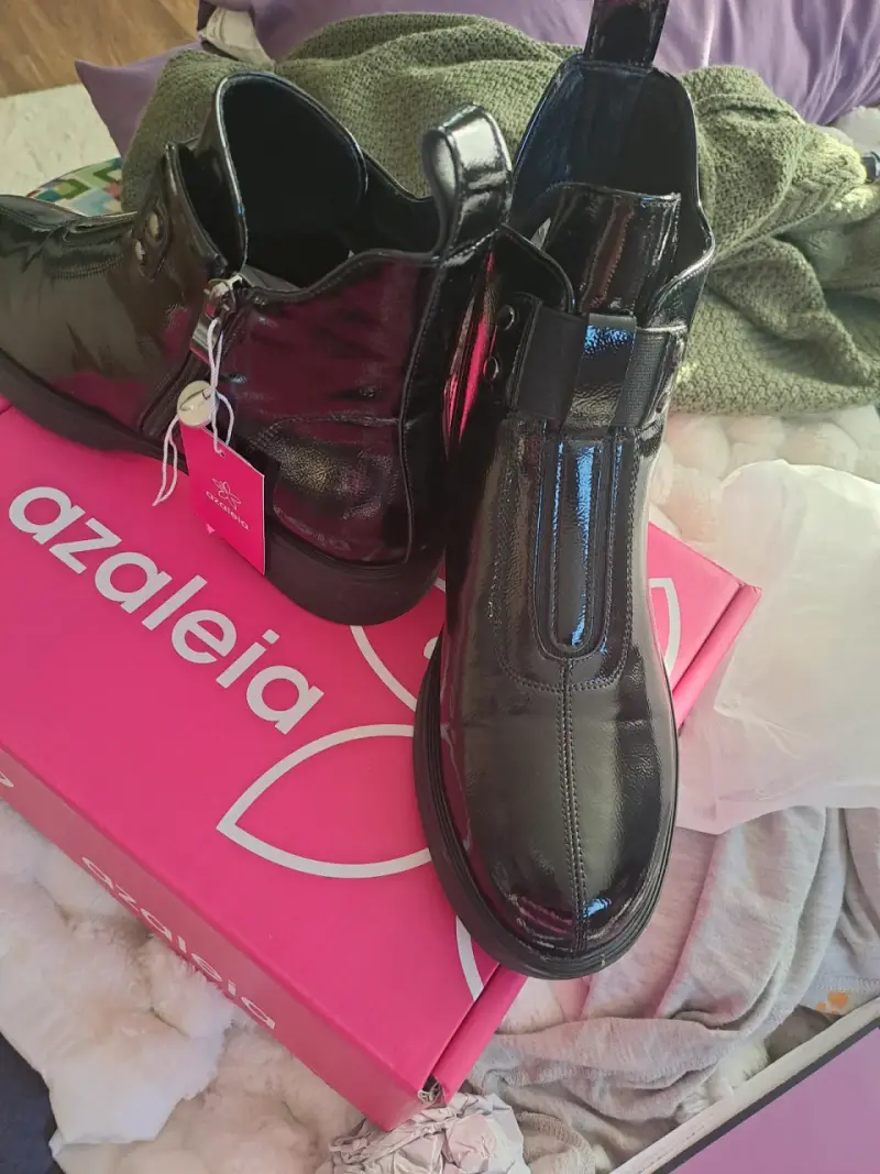 Botines negros brillantes Azaleia - 3