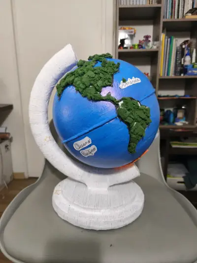 Globo terráqueo Maqueta escolar - miniatura 1
