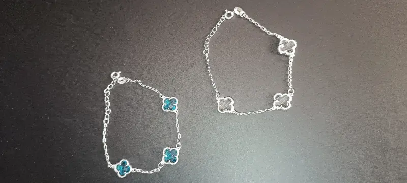 Pulsera de plata delicada - 5