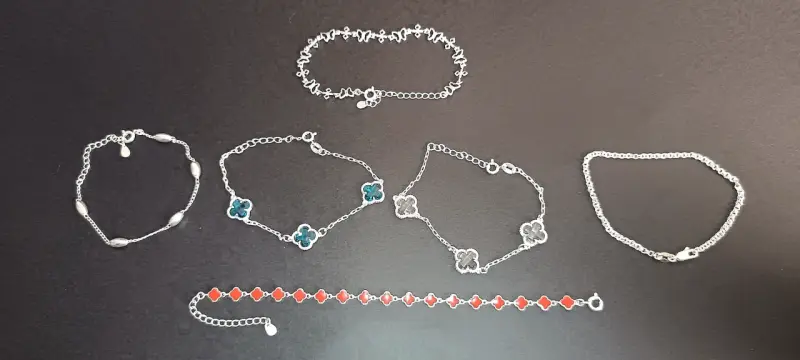 Pulsera de plata delicada - 6