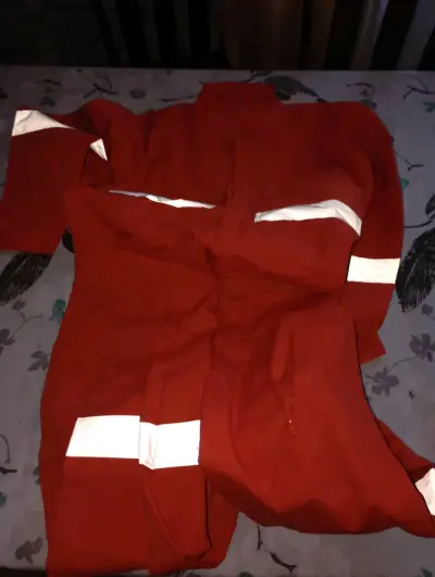 Overol poplin naranja cómo nueva - miniatura 4