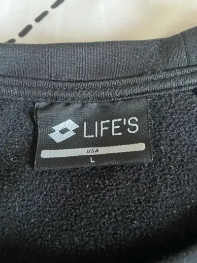 Polerón negro Lotto unisex - miniatura 2