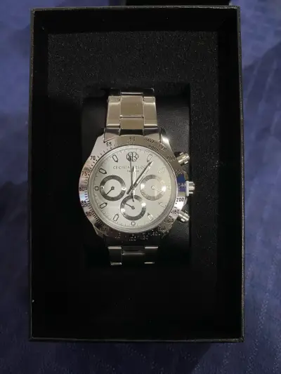 Reloj plateado de Cecilia Bolocco - miniatura 2