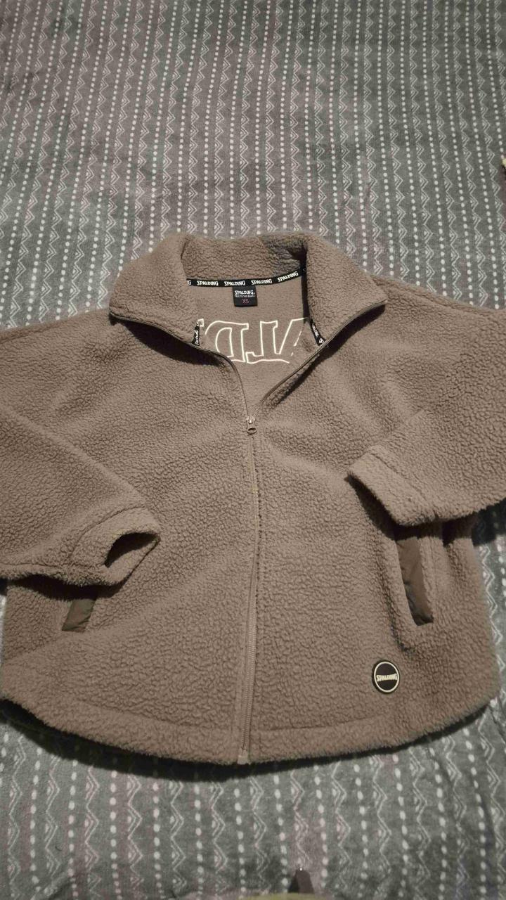 Chaquetas de felpa beige. Corderito y ecocuero - 4