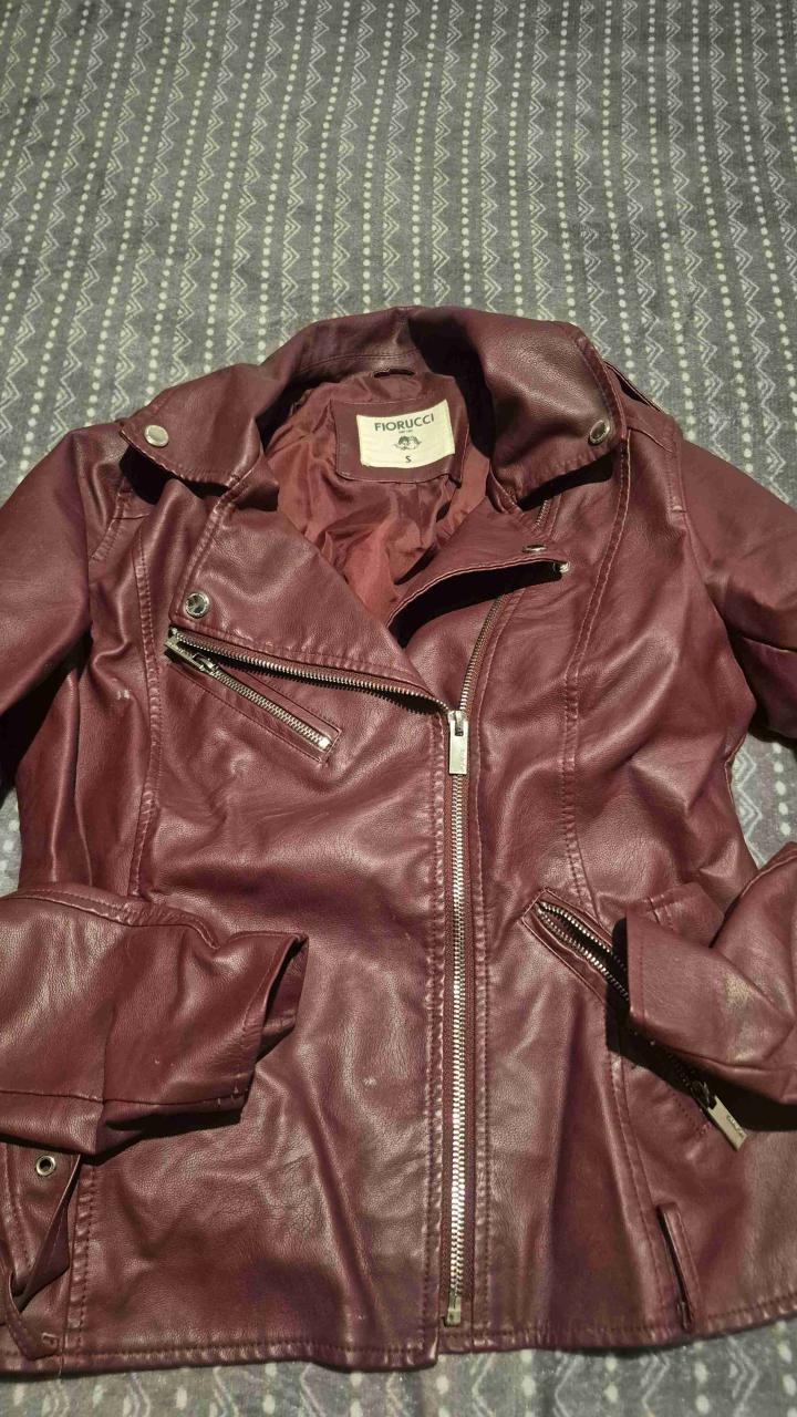 Chaquetas de felpa beige. Corderito y ecocuero - 5