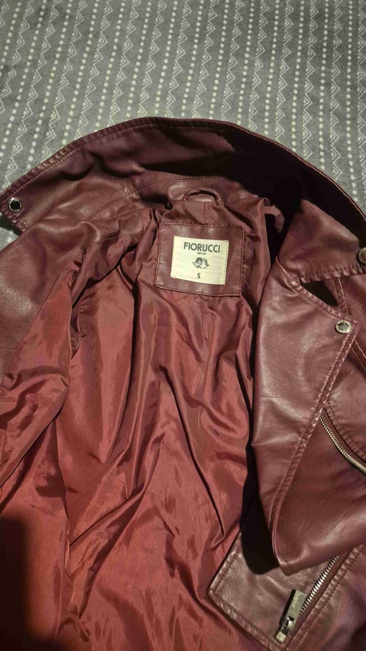 Chaquetas de felpa beige. Corderito y ecocuero - 6