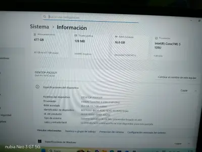 Notebook Intel Core i5 gris - miniatura 3