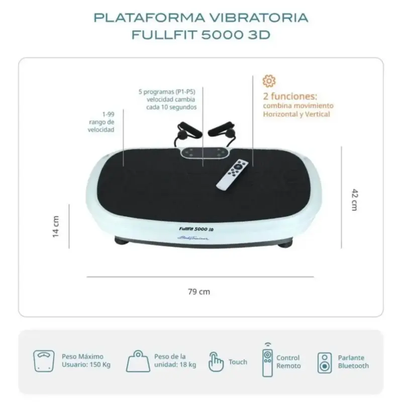 Plataforma vibratoria FullFit 5000 3D Nueva - 2