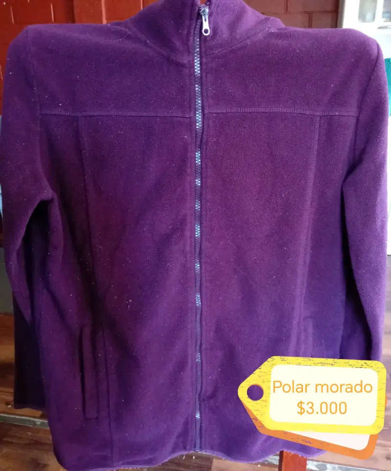 Polar morado con cierre - 1