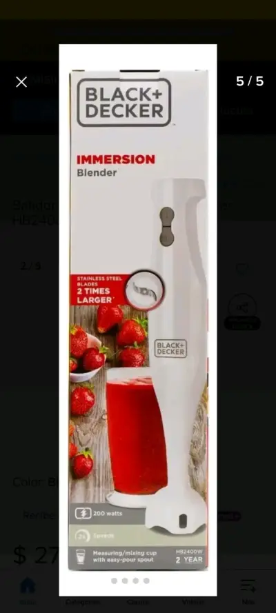 Mixer de inmersión Black+Decker - miniatura 4