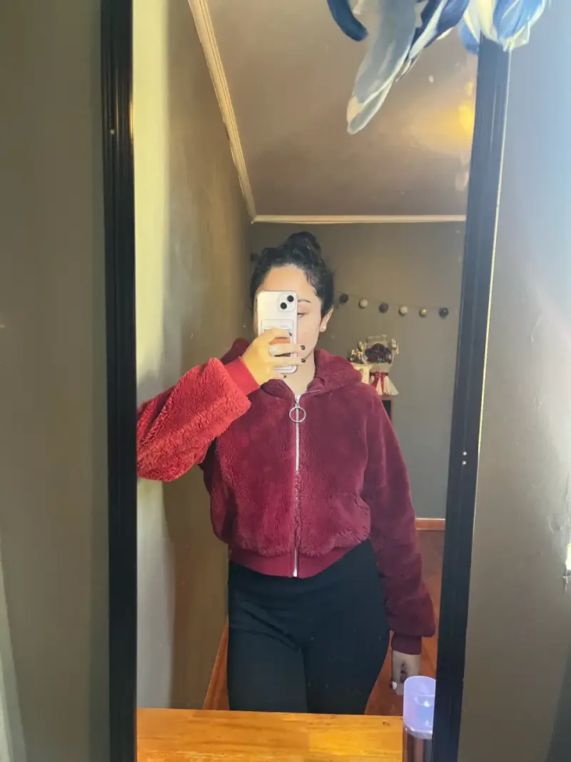 Chaqueta roja de peluche - 2