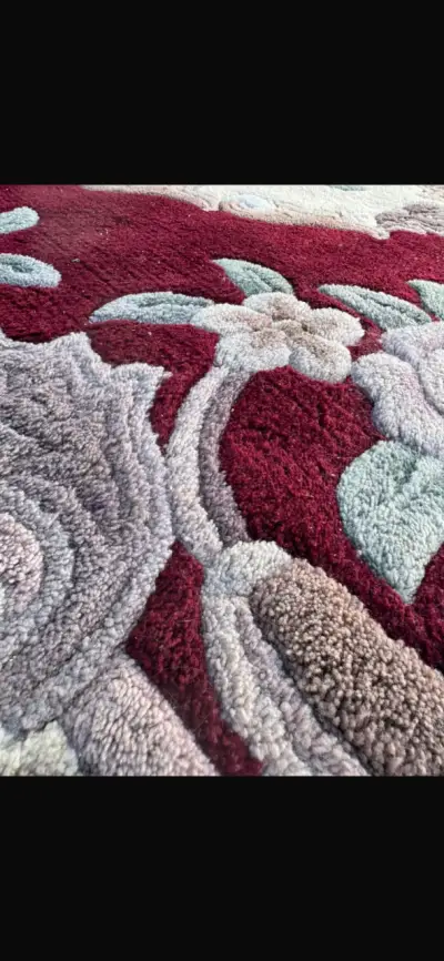 Alfombra oriental burdeos floral - miniatura 2