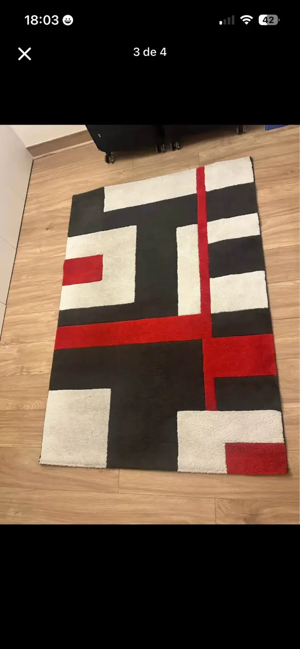 Alfombra moderna geométrica