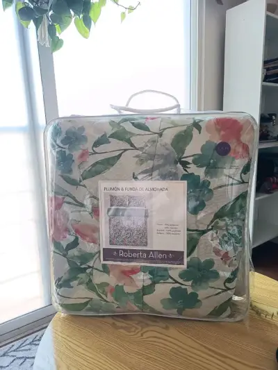 Plumón y funda floral 1.5 plazas - miniatura 2