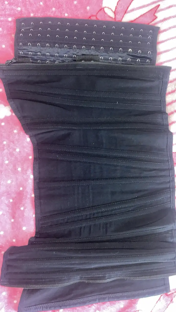 Faja corset negra con cierre - 3
