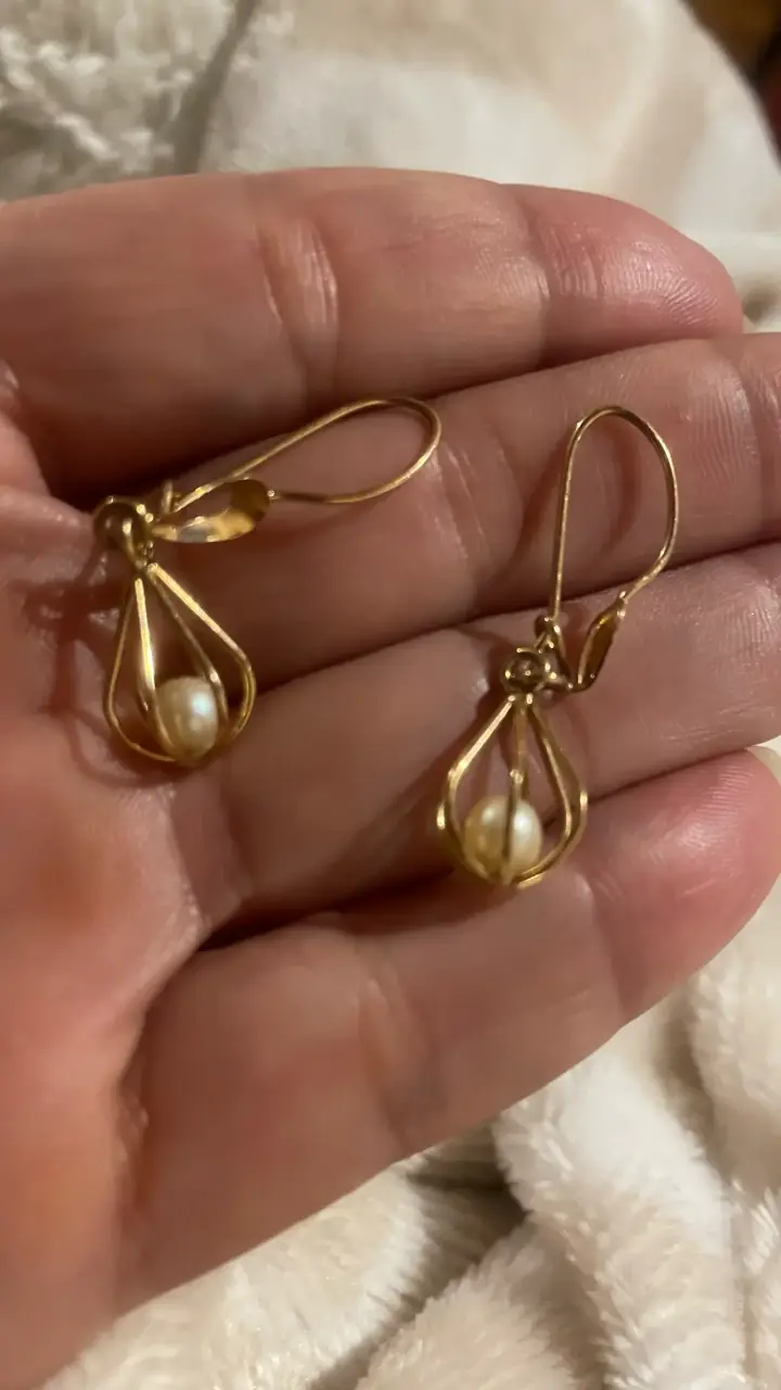 Aros de Oro con perla cultivada - 2
