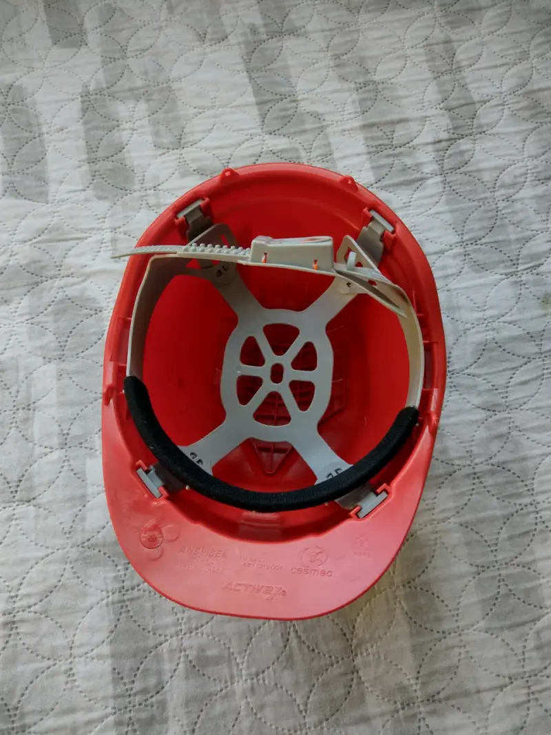 Casco de seguridad rojo - 1