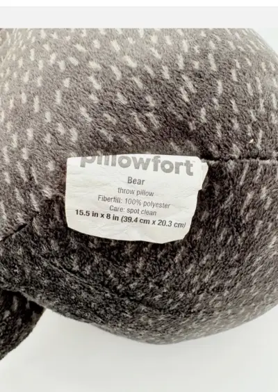 Peluche de oso negro y leopardo pillowfort - miniatura 2