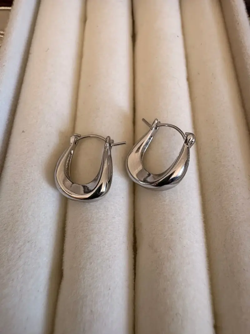 Aros de plata estilo criollo