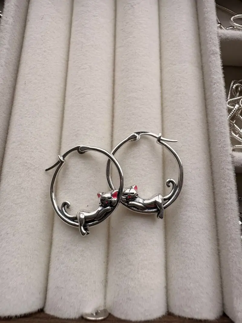 Aros de plata estilo criollo - 6