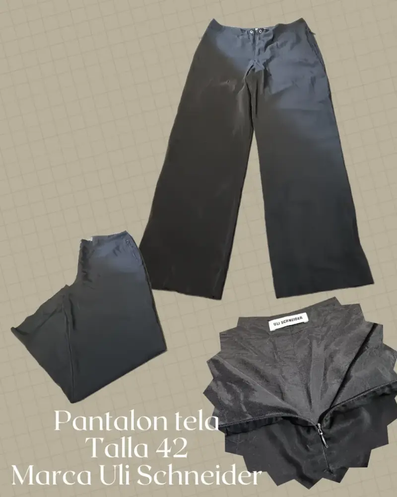 Pantalón de tela negro