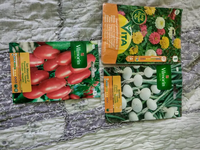 Paquetes de semillas de jardín