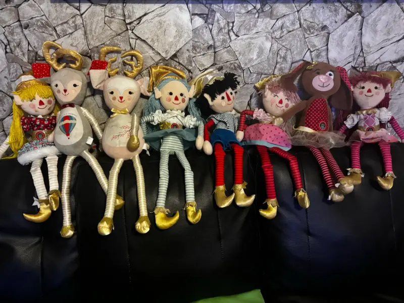 Muñecos de tela navideños
