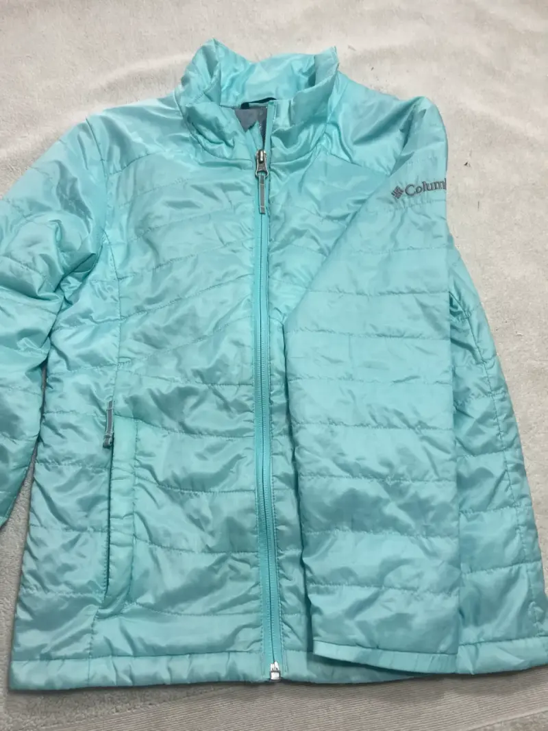 Chaqueta celeste Columbia niña talla XS (7-8) - 3