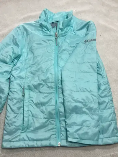Chaqueta celeste Columbia niña talla XS (7-8) - miniatura 3
