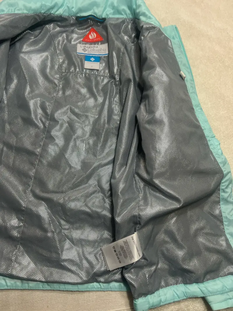 Chaqueta celeste Columbia niña talla XS (7-8) - 6