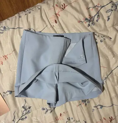 Falda short azul cielo Zara - miniatura 1