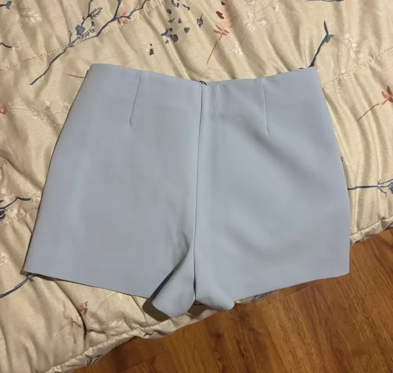 Falda short azul cielo Zara - 2