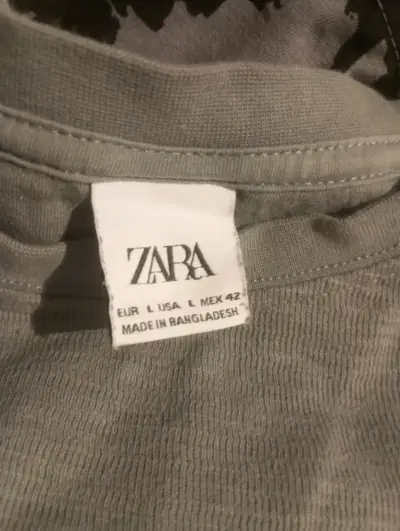 Polera verde unisex ZARA - miniatura 2