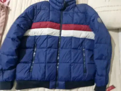 Chaqueta acolchada azul tricolor - miniatura 1
