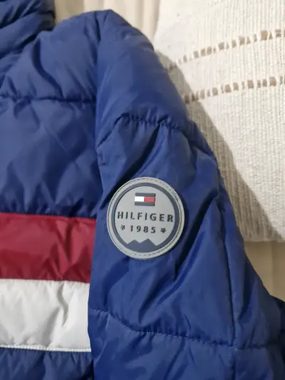 Chaqueta acolchada azul tricolor - miniatura 4