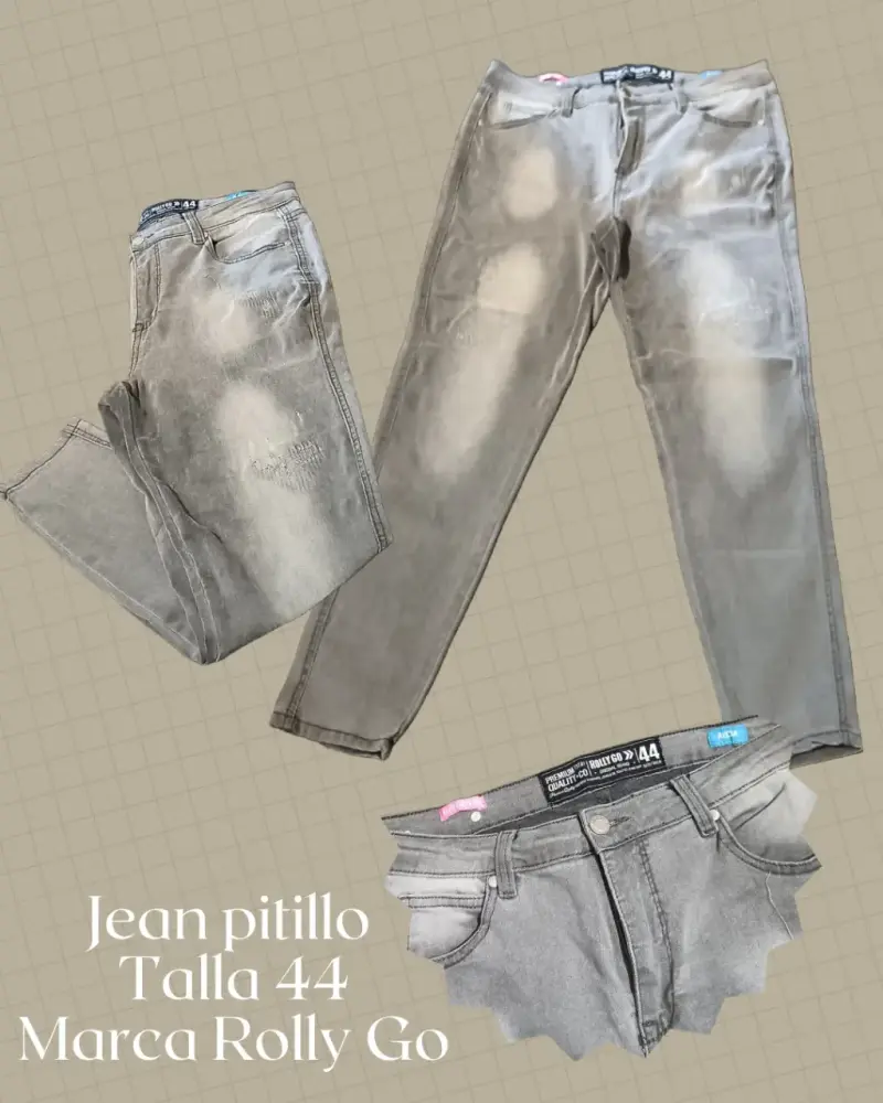 Jean pitillo gris