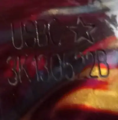 Bola de boliche multicolor usada - miniatura 4