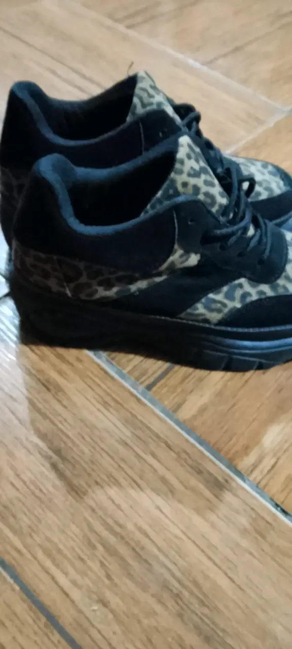 Zapatillas animal print negras - 2