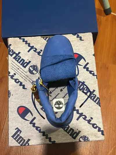 Botas Timberland azules unisex - miniatura 5