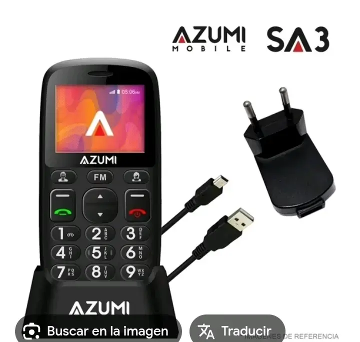Celular Azumi SA3 con cargador