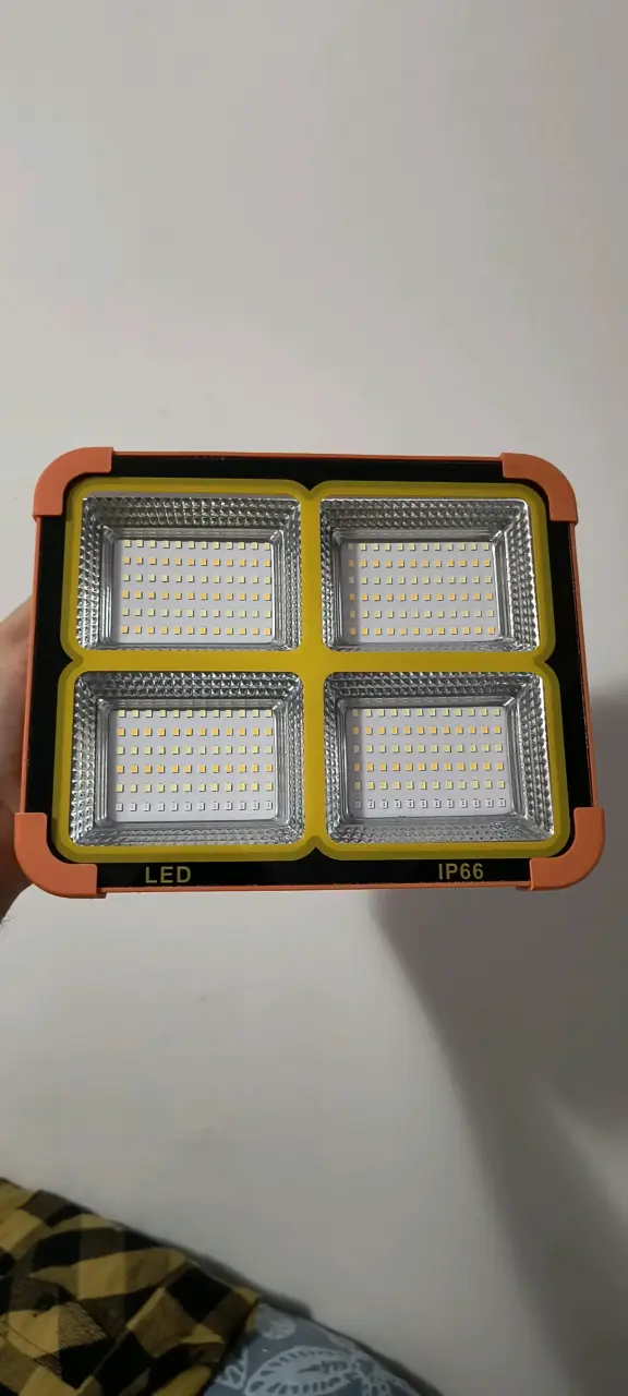 Lámpara solar LED naranja - 2