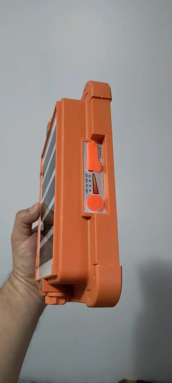 Lámpara solar LED naranja - 4