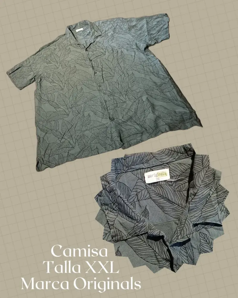Camisa estampado hojas