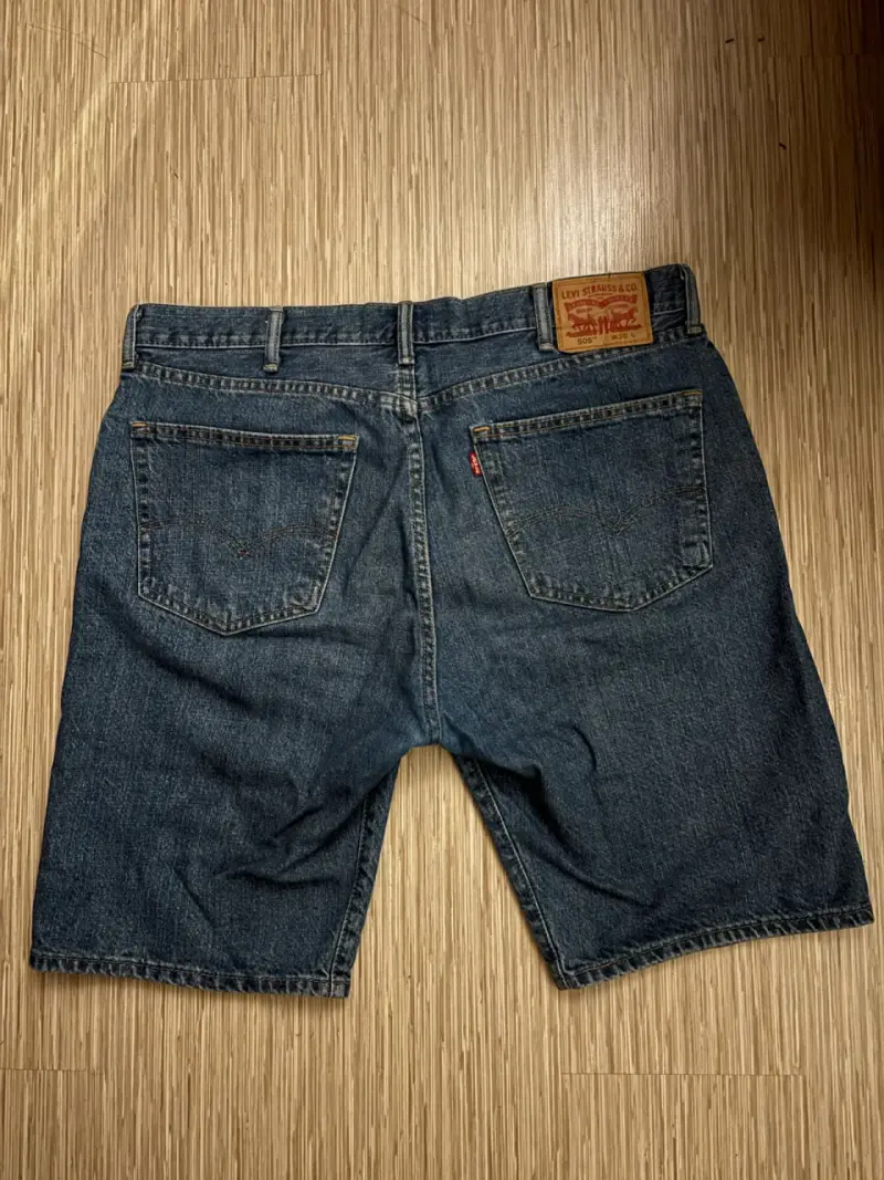 Bermudas de mezclilla azul - 2