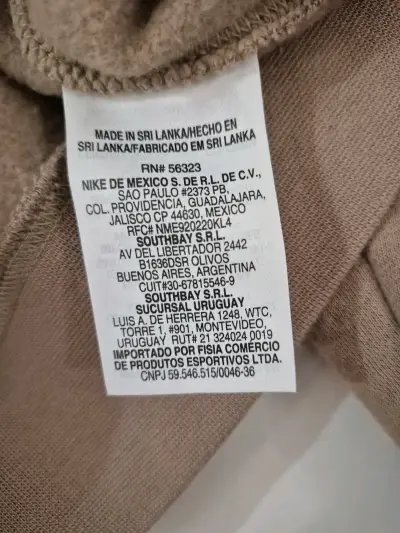 Polerón beige Nike clásico - miniatura 5
